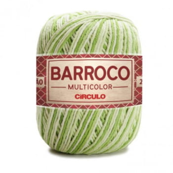 Barbante Barroco Multicolor Círculo - 200g | Cor  9384 - GREENERY