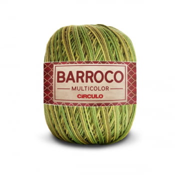 Barbante Barroco Multicolor Círculo - 200g | Cor  9392- FOLHA