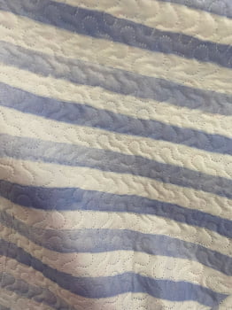 MATELADO DUPLA FACE ROSA E AZUL LISTRADO 