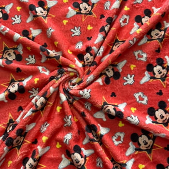 FLECEE PREMIUM MICKEY VERMELHO