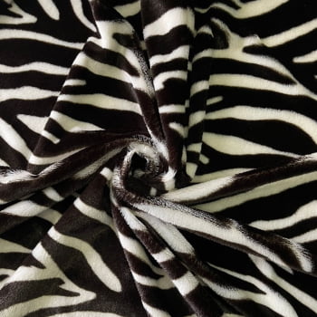 Tecido Sintético Pele Vogue Elegance Zebra marrom
