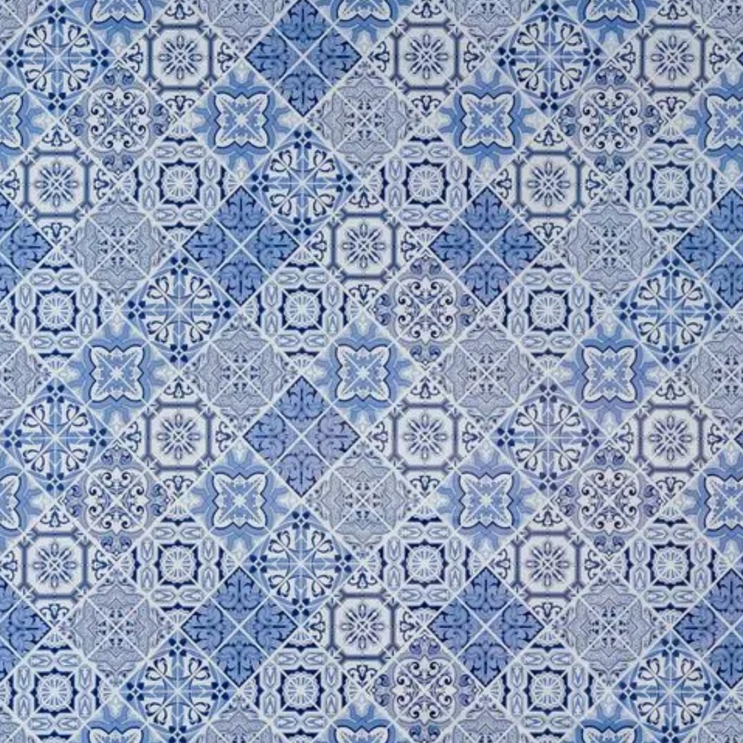 TOALHA PLASTICA TERMICA AZULEJO AZUL